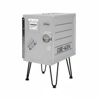 Mechanical aesthetic Riveted Aeronautical End Table Space-Saving Riveted Metal Cabinet Multi-Functional Nightstand long-lasting for Aviation fans, Interior Designers, Homeowners, Bedroom, Living Room, Hallway, Entryway