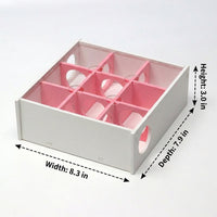 Hamster House and Hamster Multi Chamber Hide, Hamster Maze with Acrylic Top, Wood Composite 21x20x7.5cm Habitat for Dwarf Hamsters and Rodents