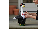 Holiday Themed Goose Wedding Suit Weather-Resistant Goose Statue Suit Outfit Long-Lasting Outdoor Decoration Soft Material for Garden, Yard