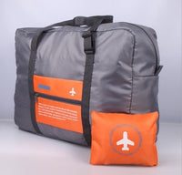 Korean Style Foldable Waterproof Nylon Travel Duffel Bag with Trolley Sleeve