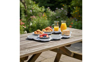 Rotating Serving Tray Portable Rotating Snack Tray Modern Design Tableware for Party