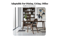 Nordic aesthetic Curved spine Wooden Chair sturdy Wood Construction Upholstered Wooden Dining Chair Ergonomic spinerest Kitchen Seat long-lasting Build for Homeowners, Professionals, Adults, Conference Room, Home Office, Restaurant