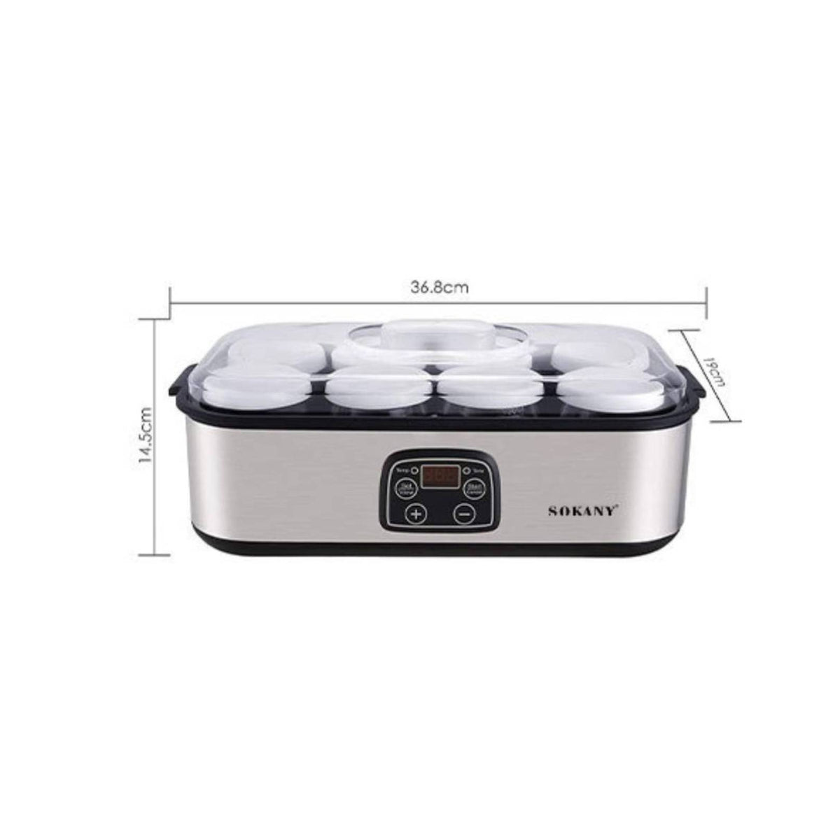 8 Cups Digital Yogurt Maker 180 Ml Glass Cup Yogurt Maker