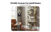 Light Luxury Stylish Multi-Tier accessible shelf single-tier Freestanding Etagere shelf single-tier adaptable Use Room Divider Decorative decoration for Book Lovers, Interior Decorators, Office Workers, Entryway, Study, Bedroom