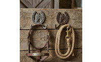 Curved Wall HookDecorative Cast Iron Wall Hook Fixture for Entryway, Hallway
