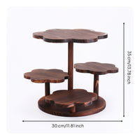 Dessert Stand Tiered Dessert Riser Wooden Display Stand with Tiers for Hosts, Bakeries, Parties, Weddings, Buffets