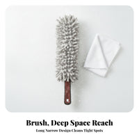 Tight Narrow Areas Chenille Wheel Brush Hanging Hole Microfiber Wheel Brush Scratch Safe
