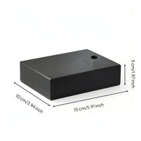 Marble Base Flat Indicator Base with 8mm Screw & Marble Hardware for Machinists, Machine Shop