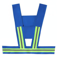 Reflective Safety Vest Fully Cotton Cycling Safety Vest Reflective Running Gear Comfortable High Visibility Suspenders