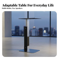 Minimalist & look Rolling C-Table Adjustable Height Household Furniture Multi-Functional Snack Tray Movable with casters for Apartment Dwellers, telecommuting Workers, Students, Small areas, Living Room, Bedroom, Home Office