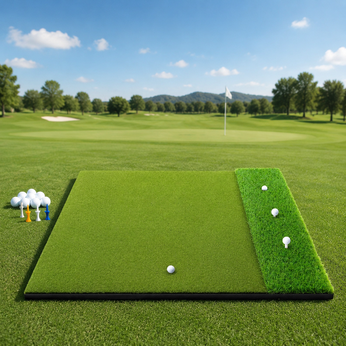 golf hitting mat