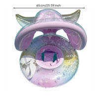 Thick Long-Lasting Material Pink Bunny Pool Inflatable Anti-Flip Design Inflatable Baby Inflatable with Canopy Leak-Proof PVC for Infants