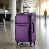 Multi-functional Oxford Cloth Luggage with Spinner Wheels and TSA Lock