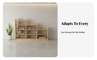 Wooden Multi-Compartment Shelf Natural Wood Finish Playroom Organization Center Child-Safe Design child-appropriate Height