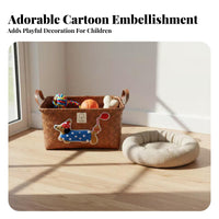 Handwoven Woven Storage container with Handles adaptable Rectangular Storage container with Handles adaptable Household Storage Sturdy Frame for Homeowners, Families, Entrymethod, Bedroom, Living Room, Bathroom