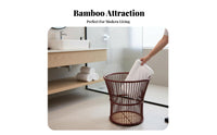 Trumpet-Shaped Floor Basket Large Capacity Laundry Hamper unclutteredstanding for Spa