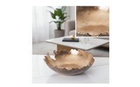 Metal Centerpiece Bowl Gold Hammered Bowl Aluminum for Tabletop, Coffee Table, Living Room