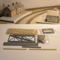 Assembly Model Train Station Pedestrian Overpass Kit Plastic Railway Diorama Component Molded for Hobby Builders