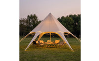 Canopy Tent Spacious Canopy with Support Pole Waterproof Tent with Stakes for Event Organizers, Campers, Backyard Gatherings
