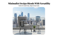 Reclining Function Convertible Armchair Space-Saving Design Pull-out Sleeper Armchair Adjustable Backrest Sofa Bed Easy Conversion for Apartment Dwellers, Not on Ice Workers, College Students, Bedroom, Balcony, Small Apartments