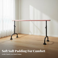 Portable Dance Bar Stable Freestanding Dance Bar Non-Slip Feet Adjustable Home Practice Barre for Dancers, Beginners, Gym