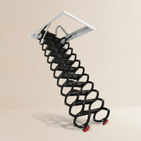 Retractable Attic Staircase Electric Electrically Operated Loft Access Ladder Remote Control Folding Attic Ladder for Homeowners, Duplex