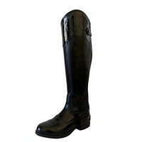 PU Leather Half Equestrian Leg Guards Comfortable Half Equestrian Leg Guards Elastic Panel Riding Legs Guard for Adults, Kids