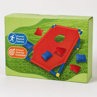 Garden Bean Bag Throwing Game, Outdoor Games for Kids 7-14 Years, Family Garden Game 47x16x12cm, Synthetic Material Target Toss