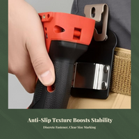 Drill Holder Portable Design Belt Holster Easy Access Secure Hold for Electricians, Handymen, Job Site, Home Improvement, Garage