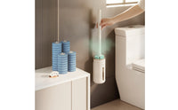 Toilet Brush with Refills Space-Saving Toilet Cleaning Set with Refills Scented Cleaner for Renters, Lavatory, Small Bathrooms, Rv