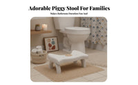 Anti-Slip Toilet Squatting Stool Sturdy U-Shaped Toilet Footrest DurableDuty Potty Step Ergonomic Design for Children Women, Families, Restroom, Home, Small Apartments