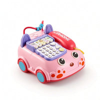 Playful Toy Phone Car Educational Learning Phone Sensory Baby Telephone Toy Colorful for Playroom, Classroom
