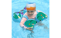 Textile Shell Puppy Baby Buoy Two-Part Body Arm Armhole Buoy Adjustable Straps Non Inflatable Swim Coach Balanced Support for Babies, Toddlers, Water