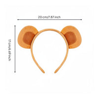Monkey Hair Hoop Soft and Comfortable Headband Lightweight Primate Ears Headband for Kids, Halloween, Themed Events, School Plays