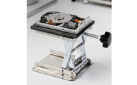 Manual Scissor Lift Surface Folding Stainless Steel Lift Table Smooth Lifting Adjustable Height Surface