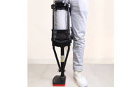 Single Leg Telescopic Mobility Aid Anti Slip Base Telescopic Knee Crutch Hands Free Knee Crutch Left and Right Foot Universal
