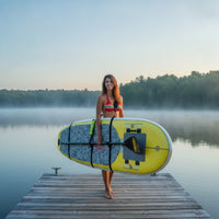 Adjustable Paddle Board Carrier with Padded Shoulder Sling Heavy-Duty Board Strap with Cup Holder Portable Paddleboard Carrier Compact for Lake