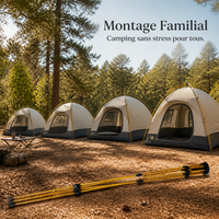 Automatic Hydraulic Pop-Up Tent Pole Kit for Outdoor Camping