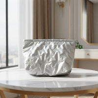 Quilted Makeup Pouch Multi-Functional Quilted Cosmetic Pouch Portable for Travel