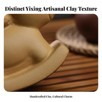 Clay Tea Auspicious Symbol Rocking Equine Tea Companion Pet Luck Symbolism Clay Horse Figurine for Collectors