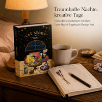 Cute Cartoon Cat Story Series Notebook for Students - High Aesthetic Value Diary