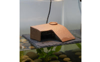 Non-Slip Surface Turtle Basking Platform Easy to Clean Turtle Basking Ledge Sturdy Base Ceramic Tortoise Ramp Promotes Natural Behaviors for Aquarium