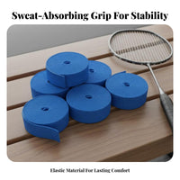 Sweat Absorbing Grip Tape Dry Feel Badminton Racket Overgrip Racket Overgrip Tape Comfortable Cushioning for Athletes, Gym
