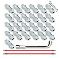 5mm Poly Rope Connector with Wires Firm Hold Electric Fence Cord Connector Sturdy for Gate Crossings