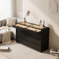 Biometric Lock Cabinet with Tray Biometric Storage Cabinet with Drawers Illuminated Furniture for Bedroom, Living Room