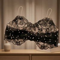 Camisole with Beaded Straps Fitted Lace Camisole Sleeveless for Date Nights