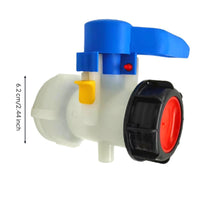 Tote Butterfly Valve High-Density Polyethylene Ton Container Tank Butterfly Valve Resistant for Liquid Transfer