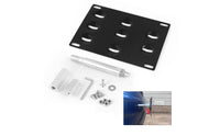 Vehicle Registration Plate Bracket with Tow Hook Rod Adjustable Tow Hook Vehicle Registration Plate Bracket Easy Install for Car Enthusiasts