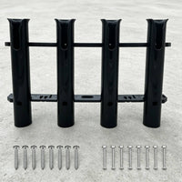 4-Tube Fishing Rod Holder Easy Installation 4 Tube Fishing Rod Holder for Anglers