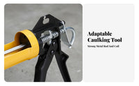 Rotating Caulk Revolving Barrel Caulking Labor-Saving Design Hand Tool for DIY Enthusiasts, Craftspeople, Window Sealing, Home Improvement, Lavatory